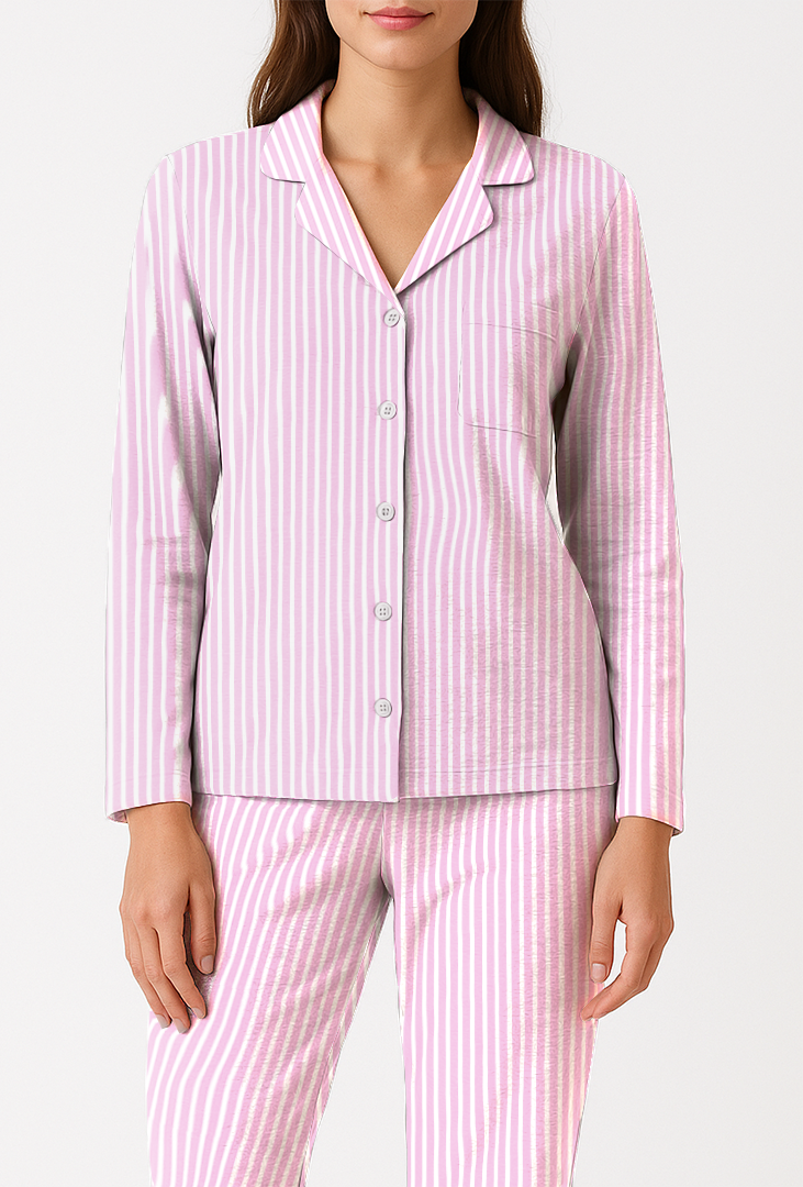 Completa Pantalón Mujer Rayas rosado blanco TP