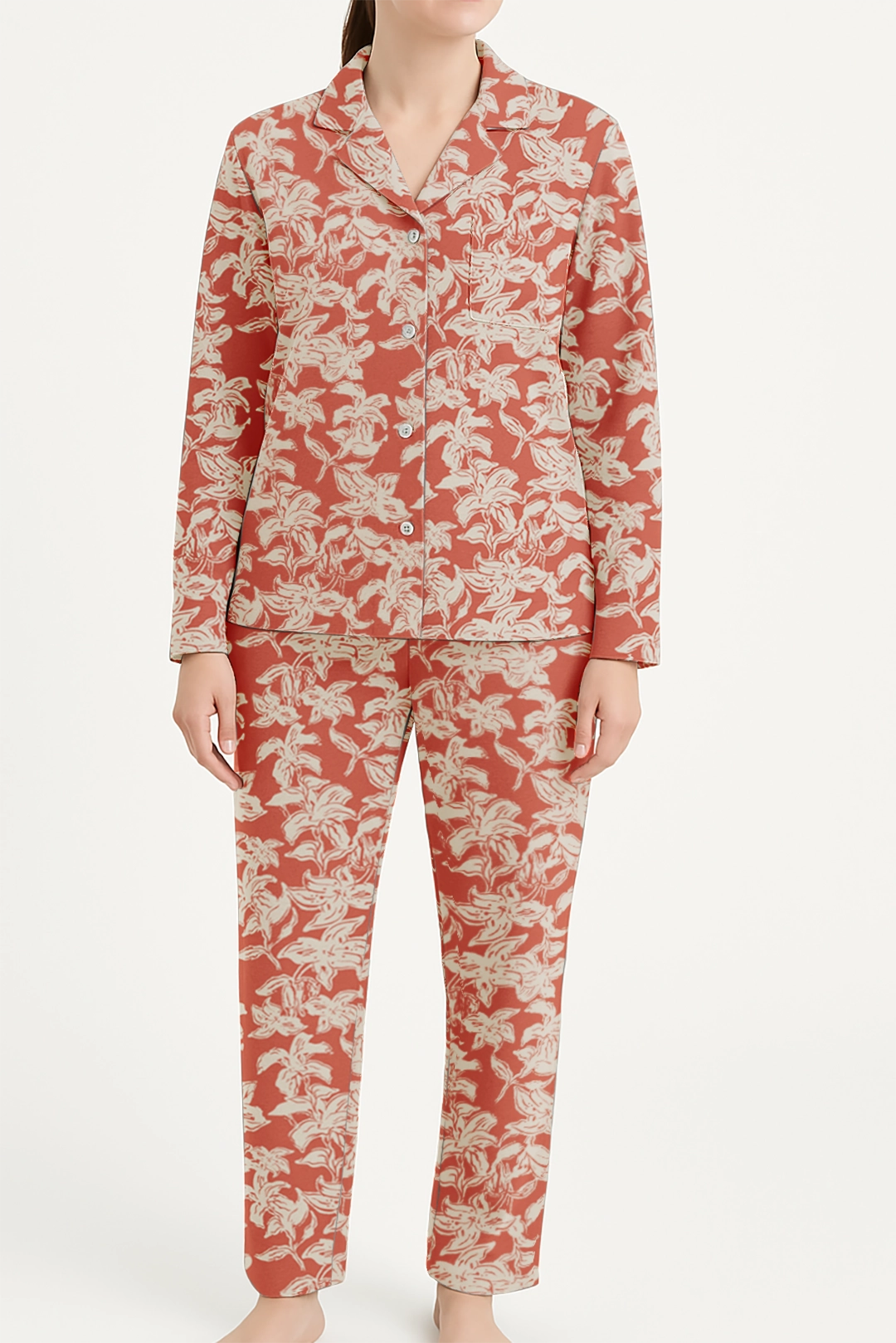Completa Pantalón Mujer Lirio Naranja (CH)