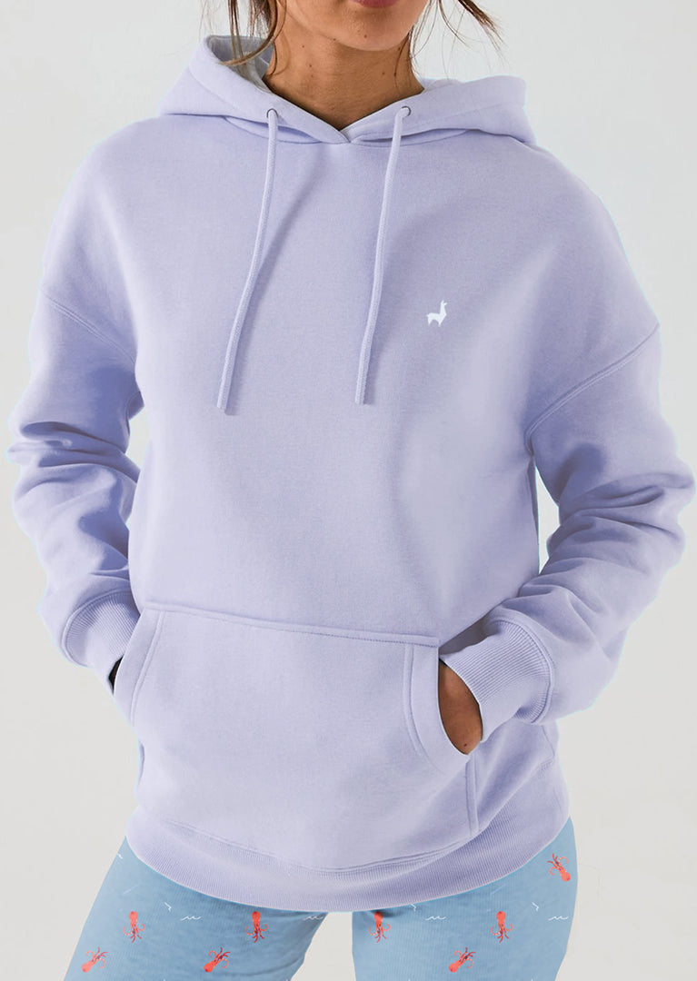 Saco con capota Unisex Bordado Lila
