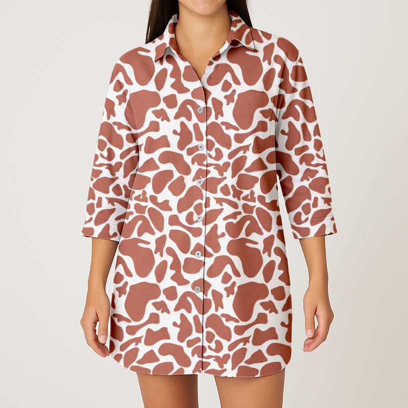 Camisón Mujer Jirafa Café CH