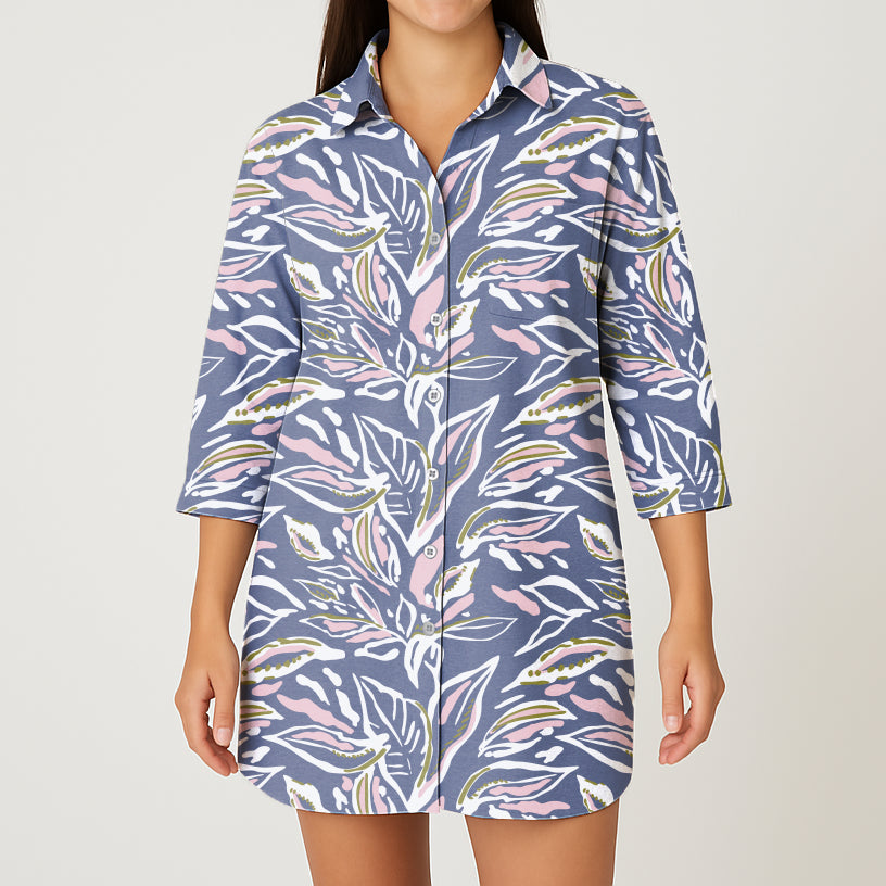 Camisón Mujer Paisaje Morado CH