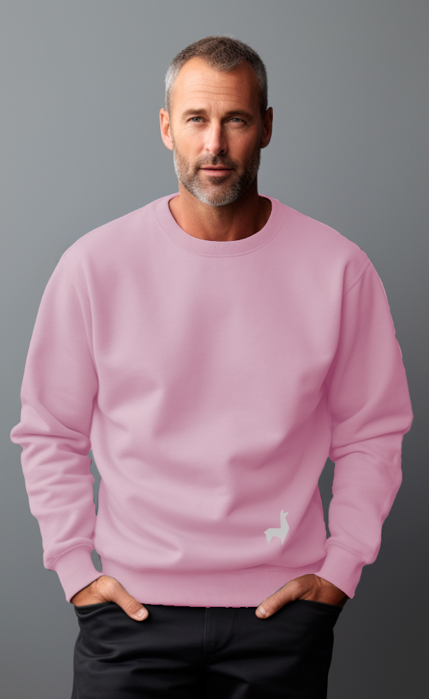 Saco redondo Unisex Llama Rosado-blanco