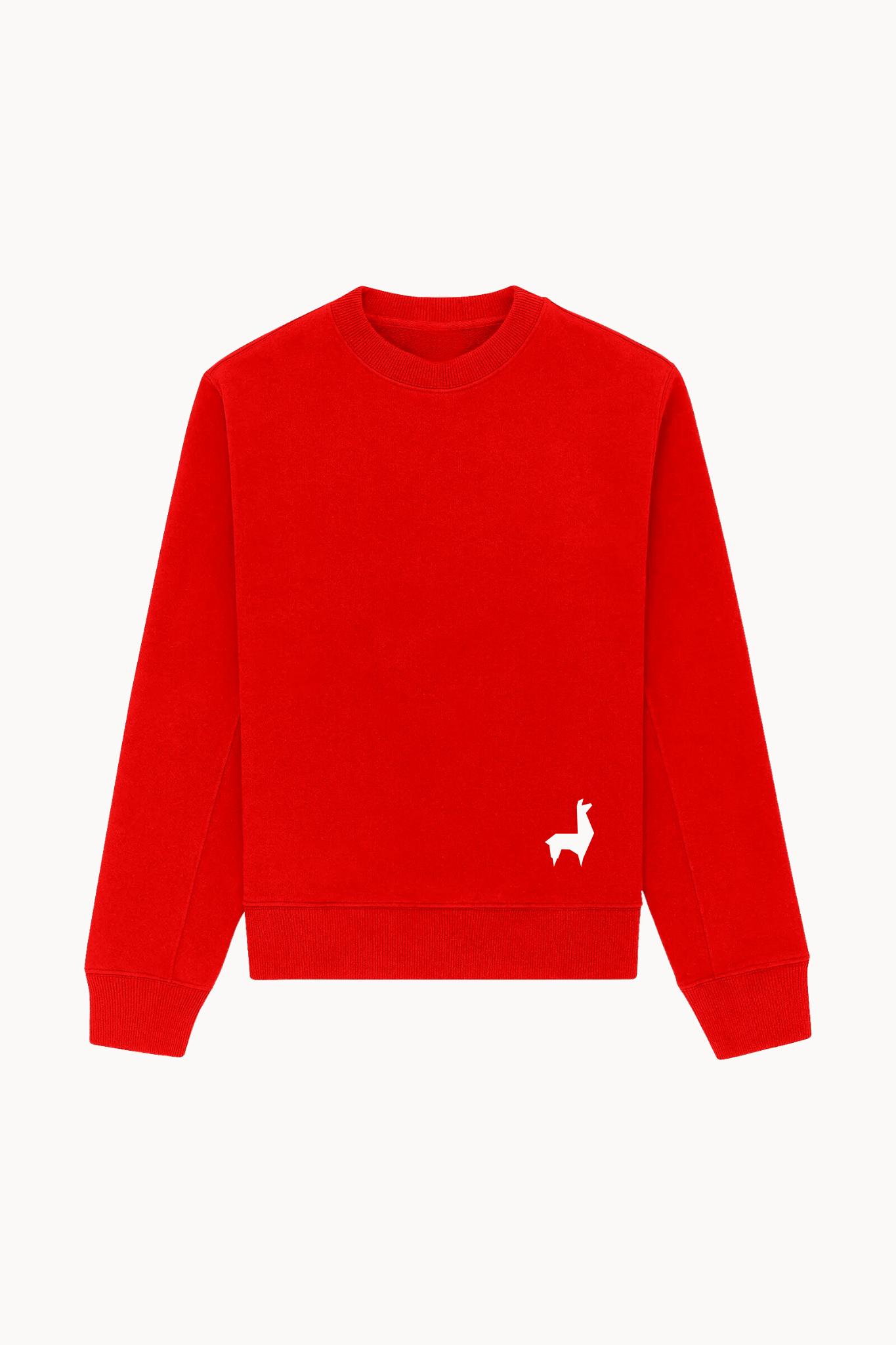 Saco redondo Unisex Llama Rojo-blanco
