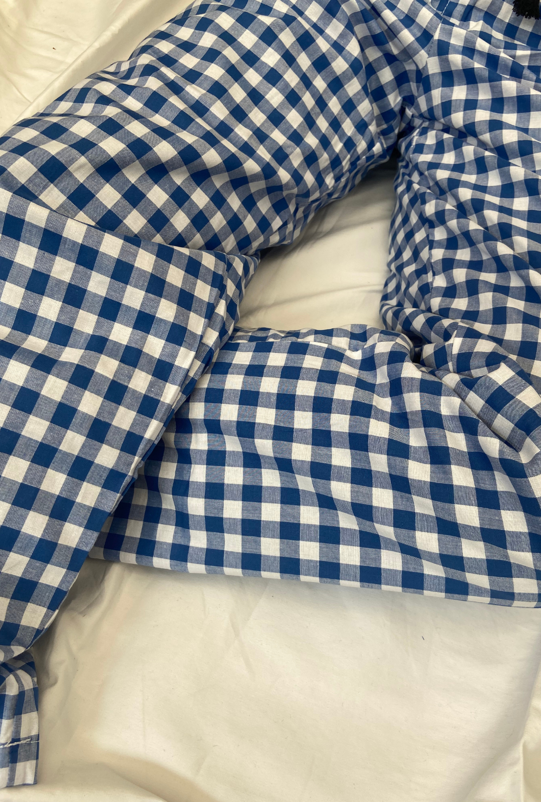 Pantalón Hombre Cuadros grandes azul rey blanco TP