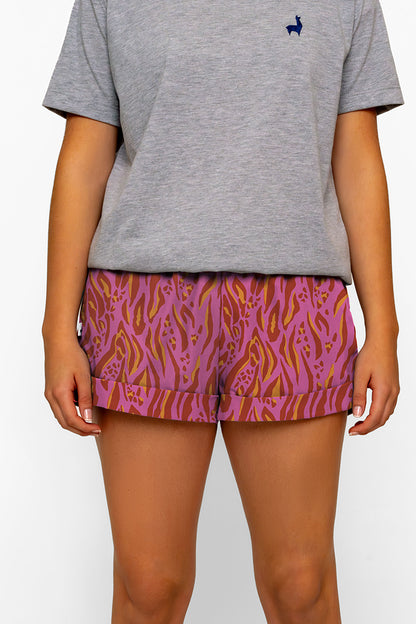 Bermuda Mujer Cebra fucsia CH