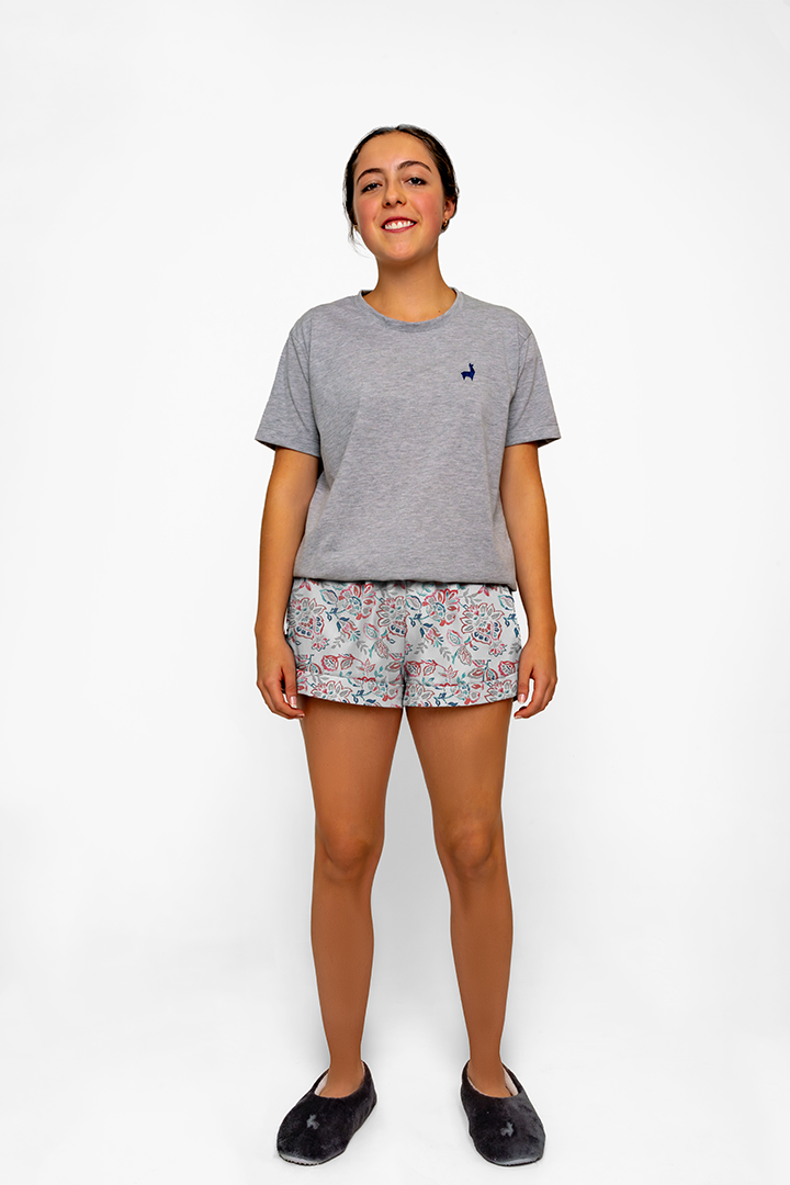 Bermuda Mujer Flor multicolor CH