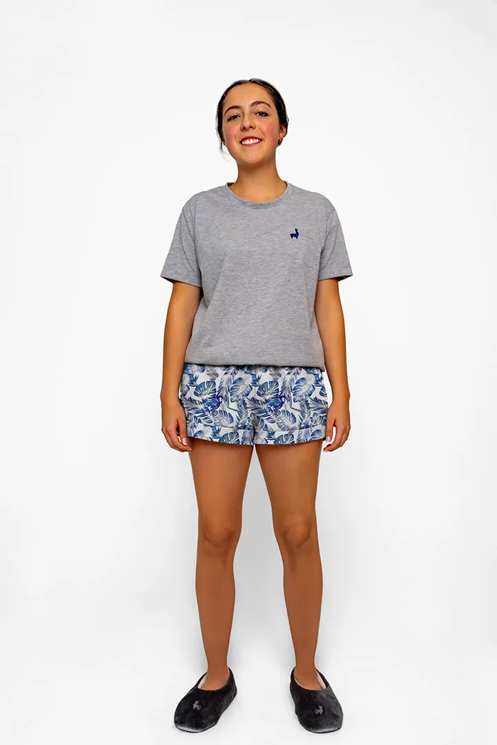 Bermuda Mujer Tucanes azul CH