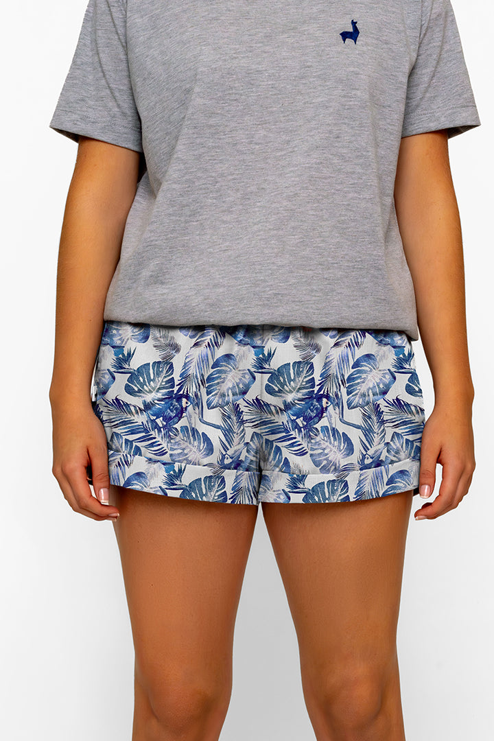 Bermuda Mujer Tucanes azul CH