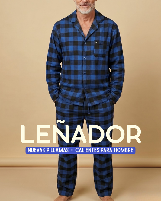 Completa pantalón Hombre Cuadros grandes azul negro LE