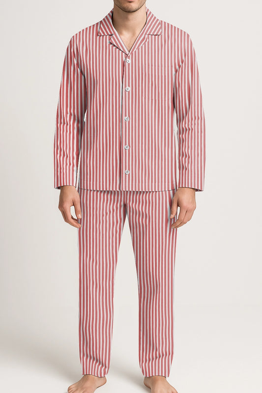 Completa pantalón Hombre Rayas rojo blanco TP