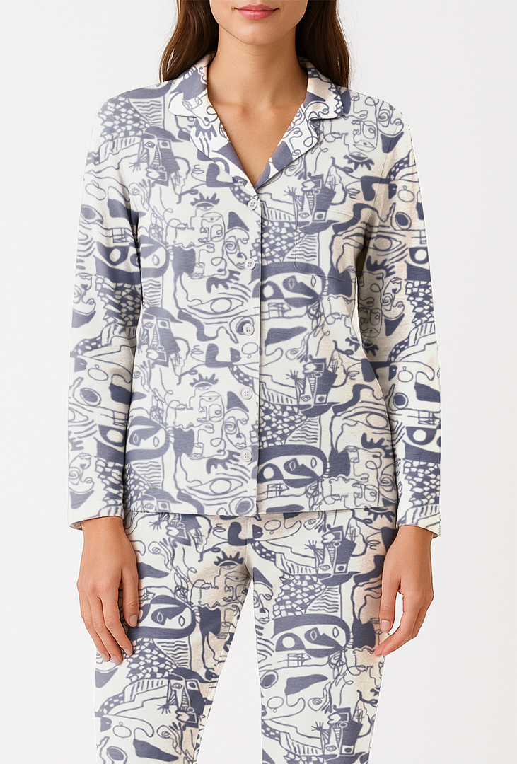 Completa Pantalón Mujer Precolombino Azul CH