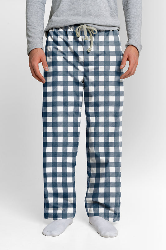 Pantalón Hombre Cuadros grandes azules LE