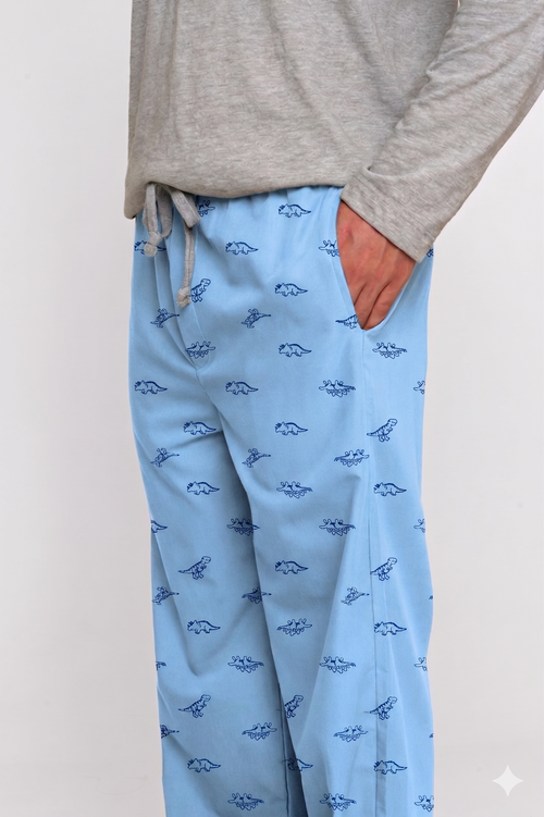 Pantalón Hombre Dinosaurios Azules TP