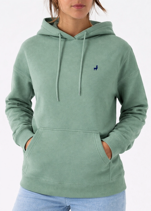 Saco con capota Unisex Bordado Verde