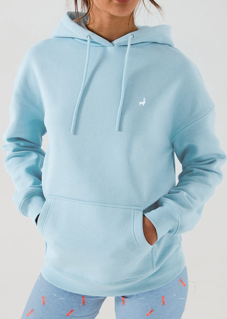 Saco con capota Unisex Bordado Azul claro