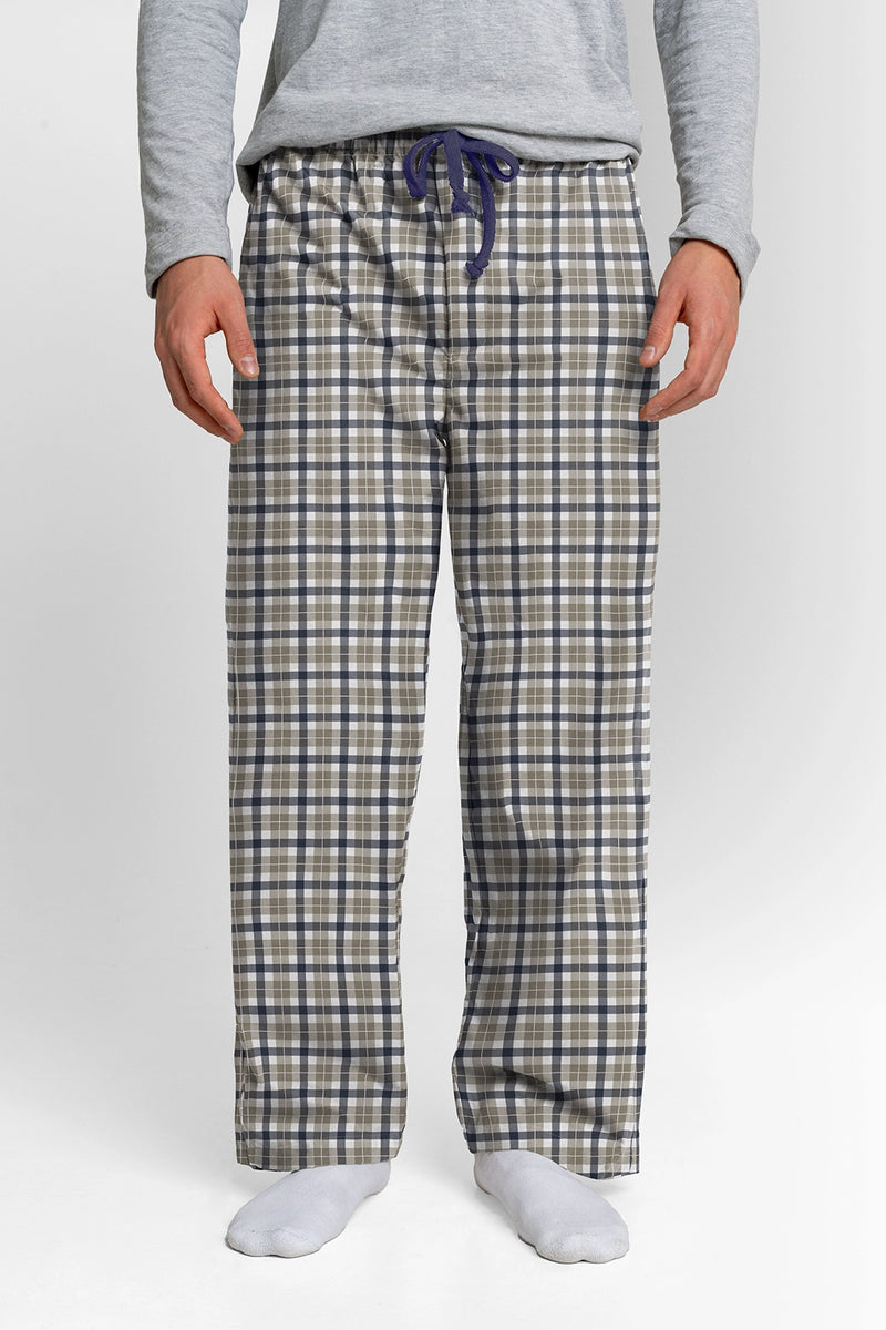 Pantalón Hombre Escocés Azul verde blanco TP