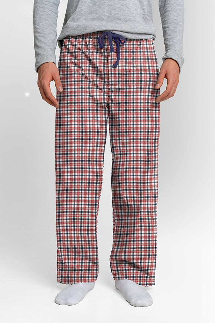 Pantalón Hombre Escocés azul blanco rojo TP