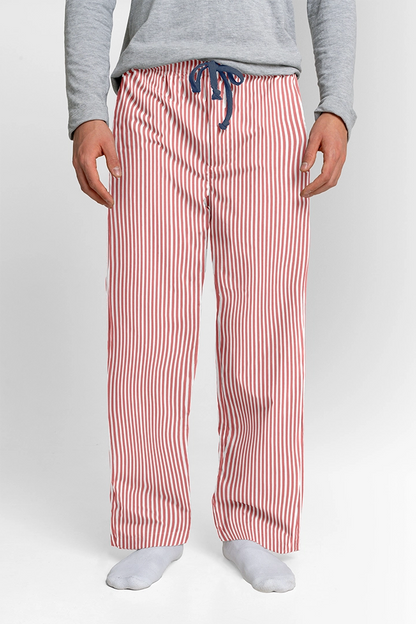 Pantalón Hombre Rayas rojo blanco TP