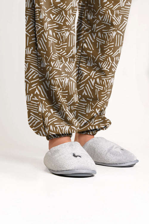 Pantalón Mujer Rayones Café CH