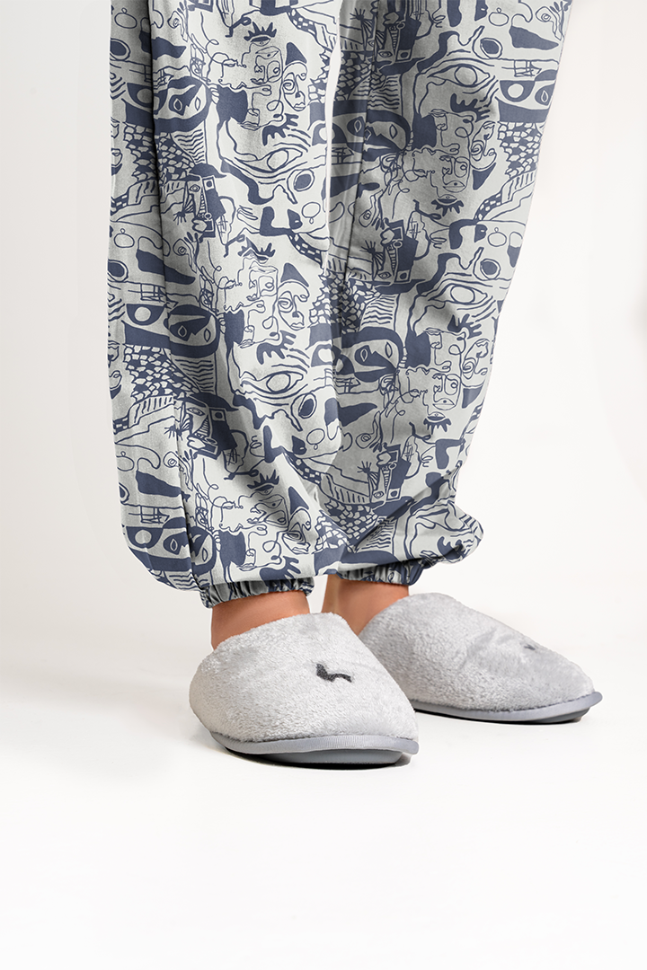 Pantalón Mujer Precolombino azul CH