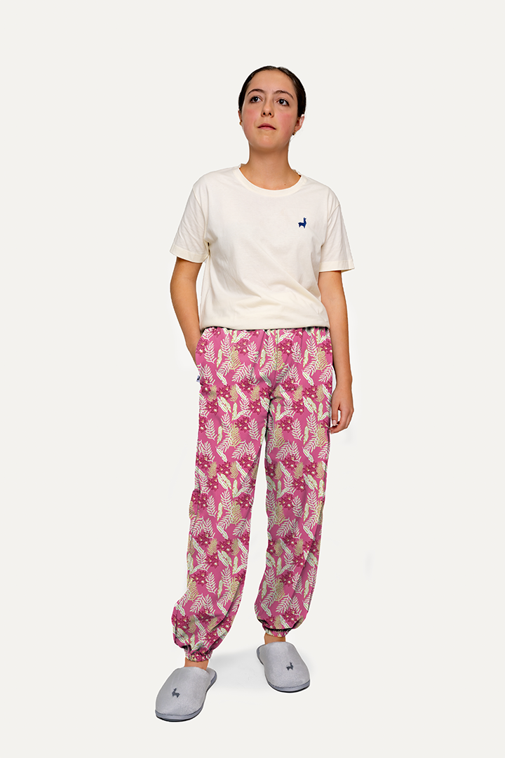 Pantalón Mujer Tropical fucsia SA