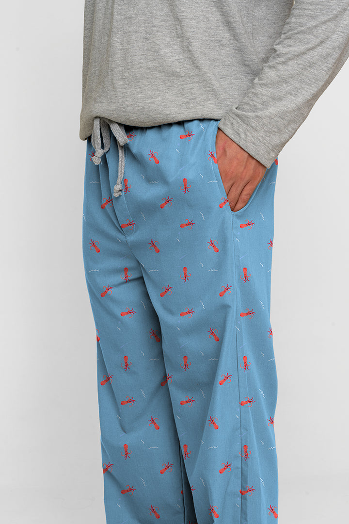 Pantalón Hombre Pulpos azul claro PD