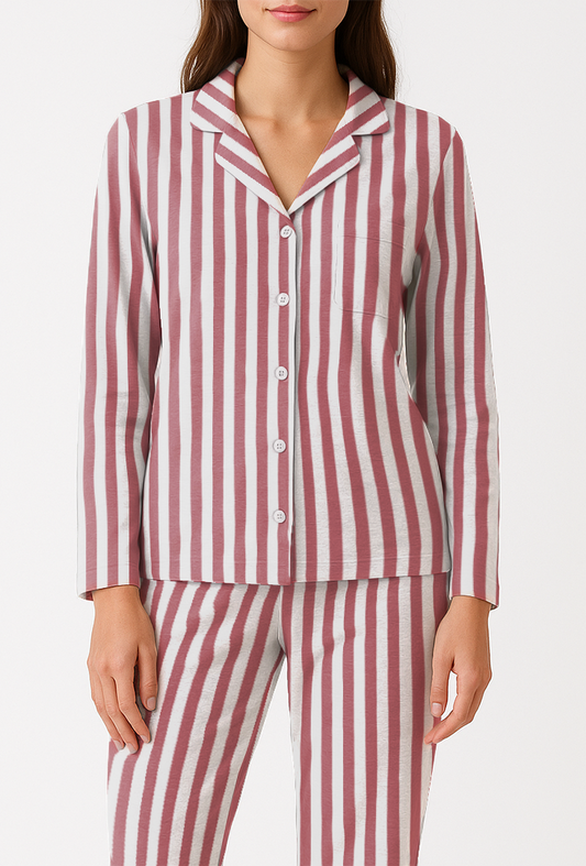 Completa Pantalón Mujer Rayas rojo blanco TP