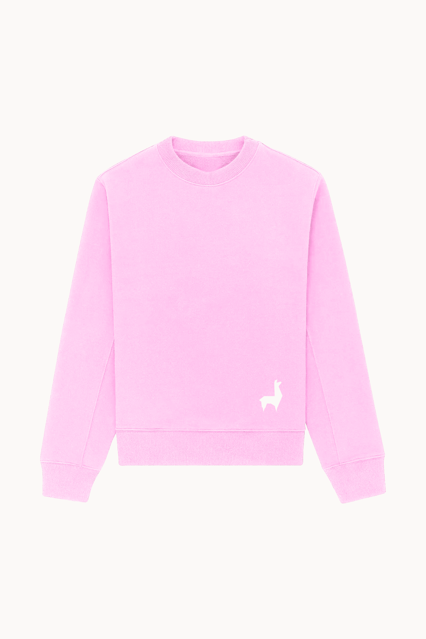 Saco redondo Unisex Llama Rosado-blanco