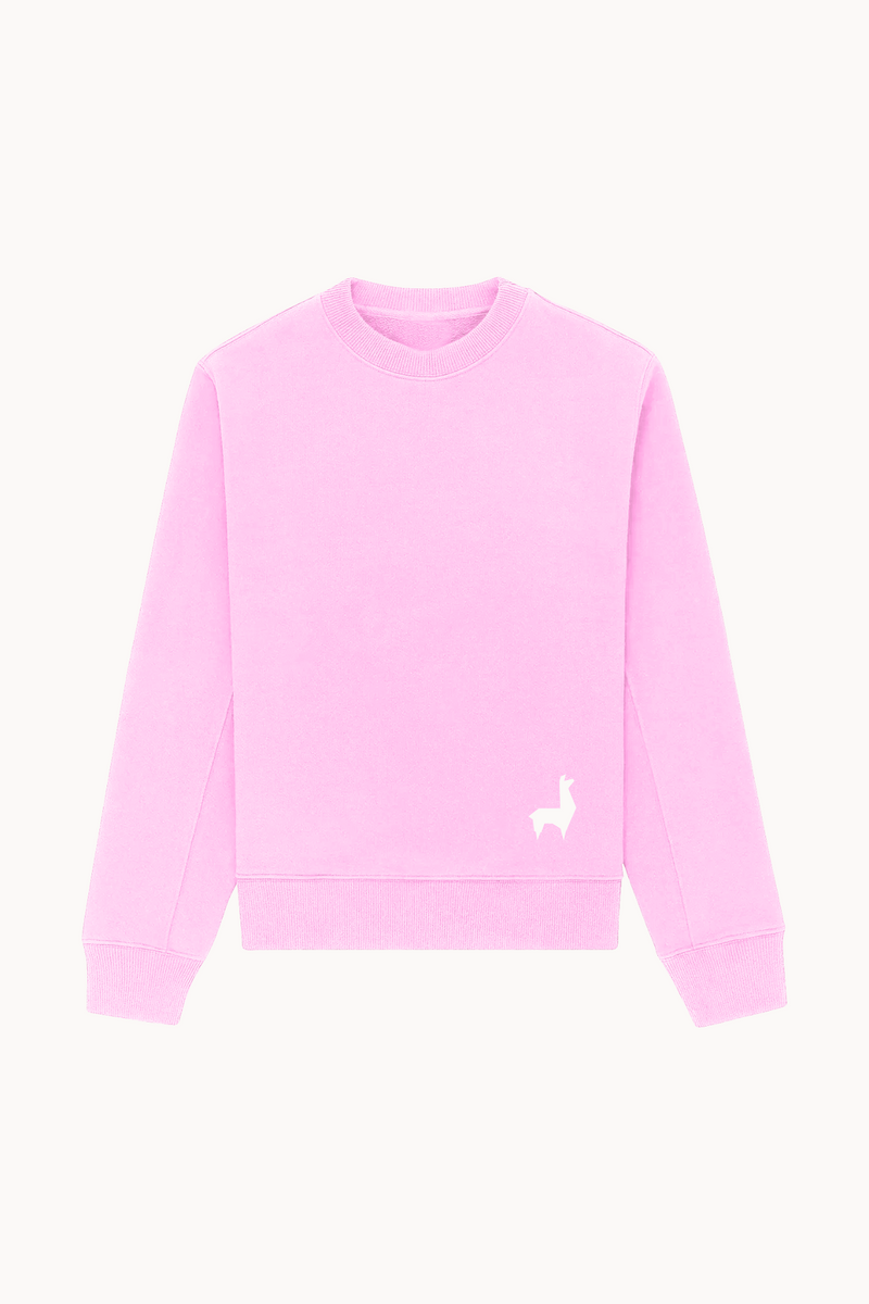 Saco redondo Unisex Llama Rosado-blanco