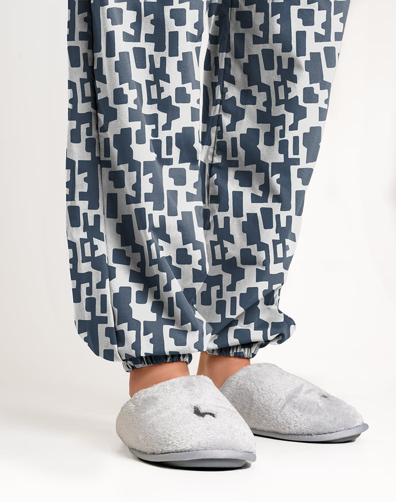 Pantalón Mujer Abstracto azul CH