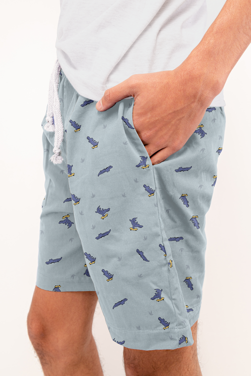 Bermuda Hombre Cocodrilos azul TP