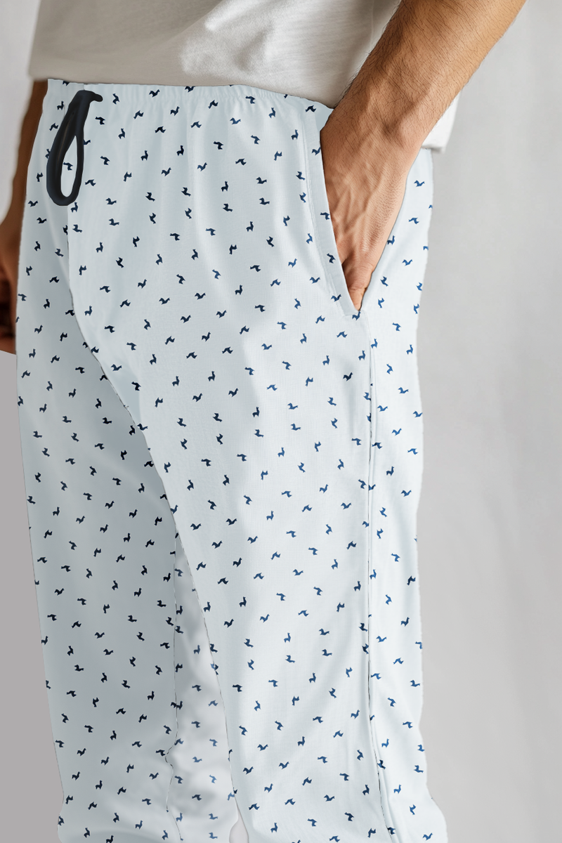 Pantalón Hombre Llamas azul claro PD