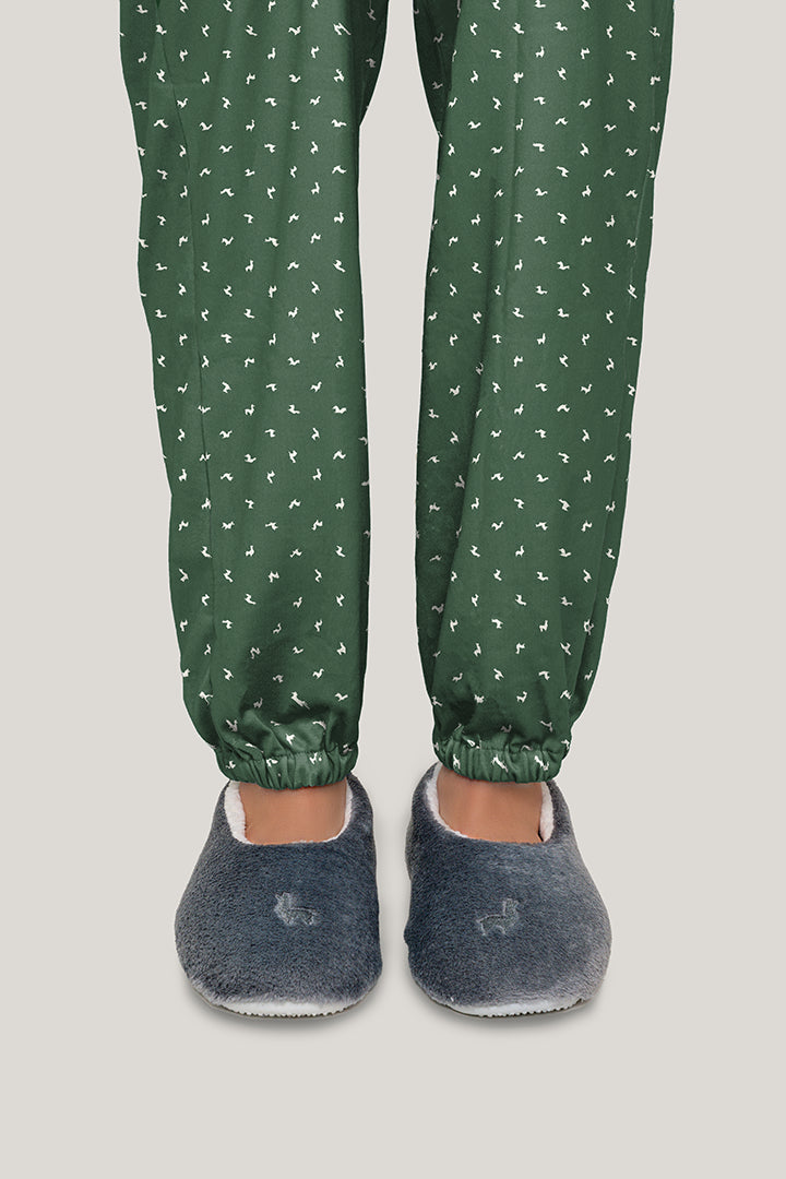 Pantalón Mujer Llamas verde PD