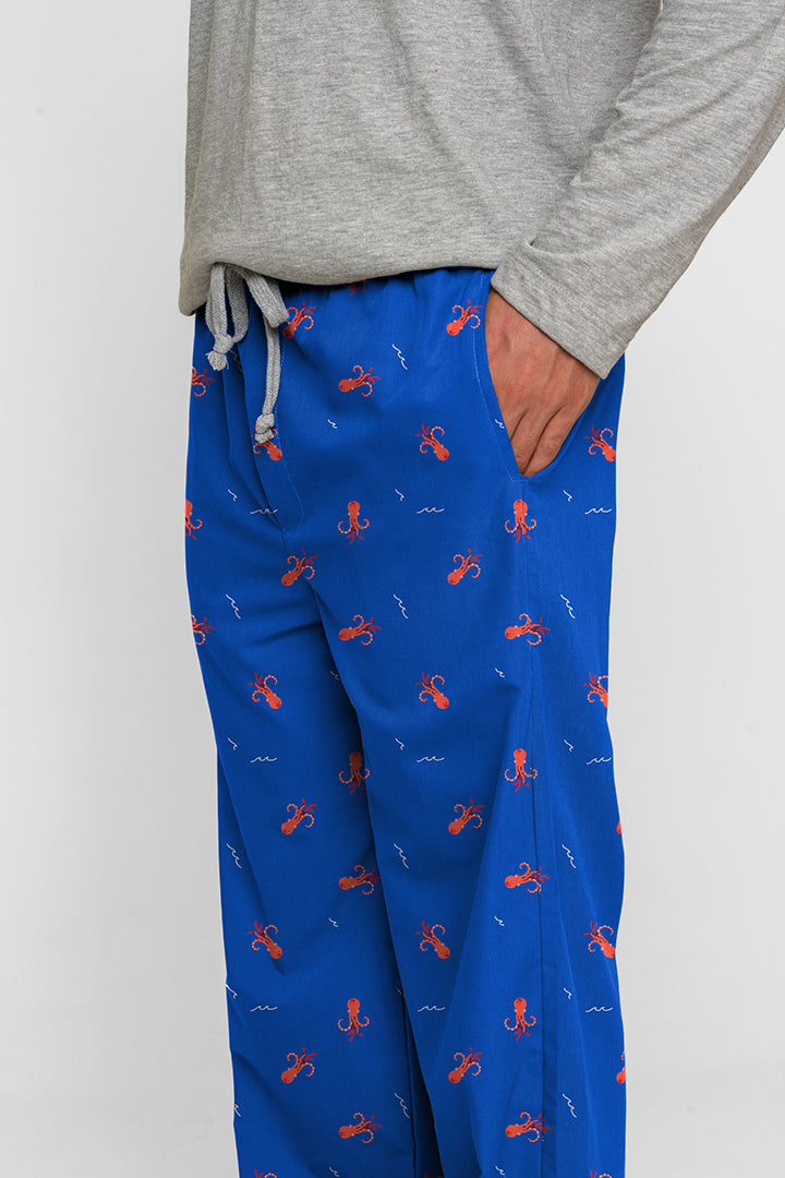 Pantalón Hombre Pulpos azul rey PD