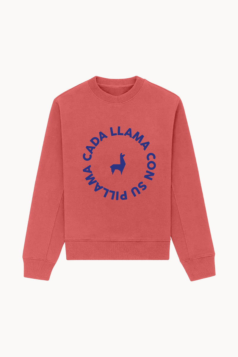 Saco Redondo Unisex Circular Rojo jaspe-azul oscuro